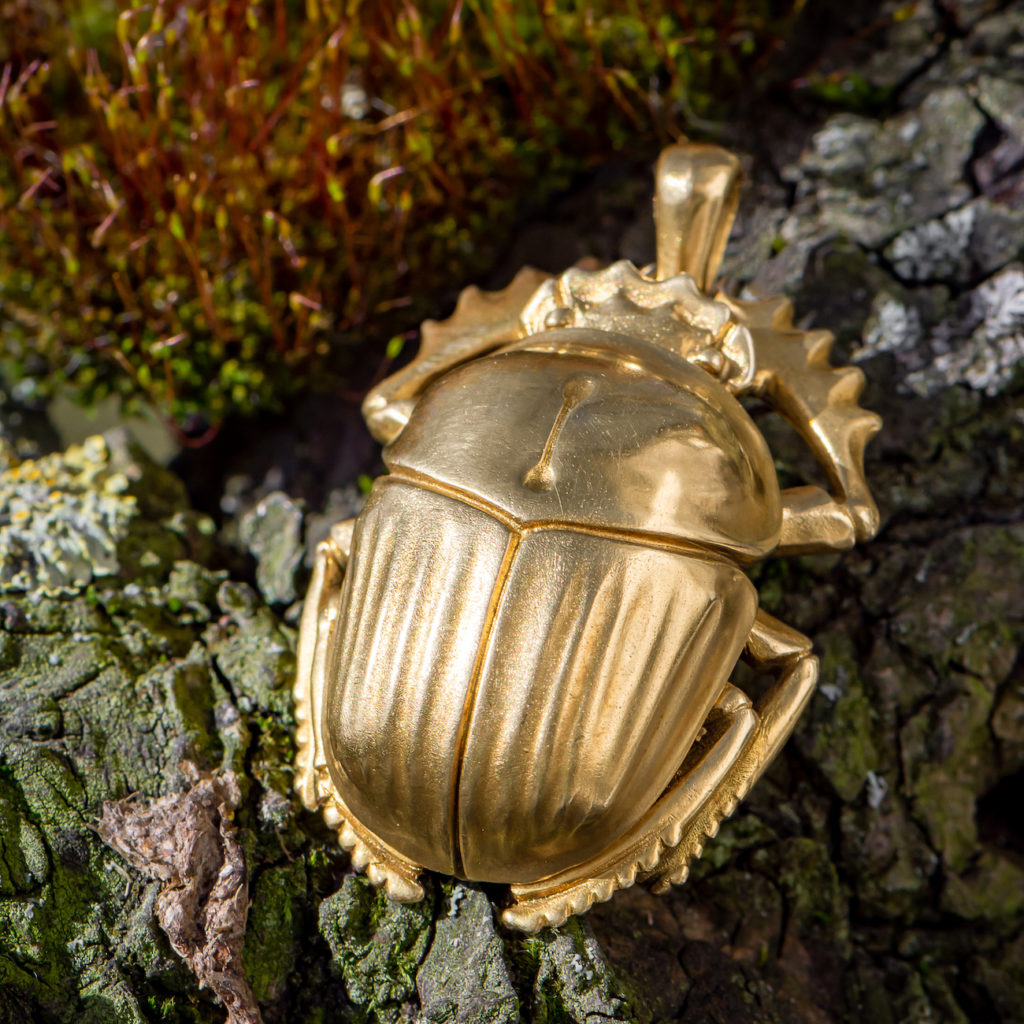 Skarabäus Anhänger Gold