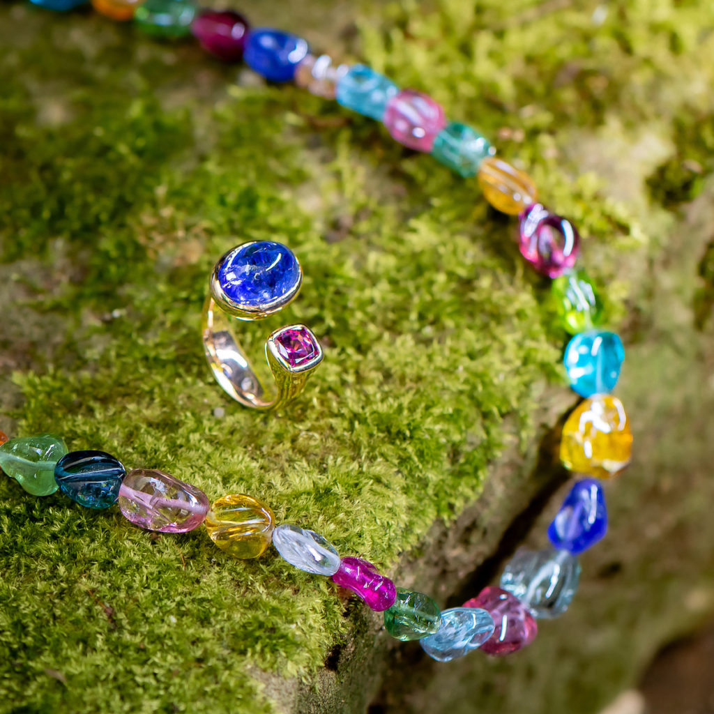 Bunte Steinkette Fulda